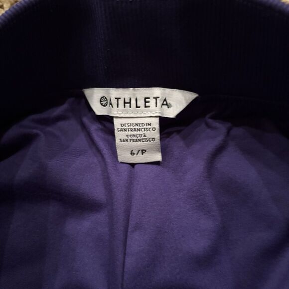 Athleta Brooklyn Lined Lightweight Workout Pants Purple 6P Petite NWT - Picture 4 of 10